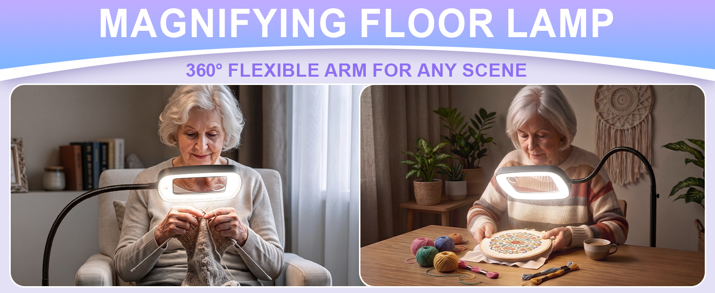 magnifier with light
