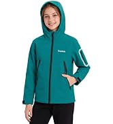Gogokids Boys & Girls Waterproof Rain Jacket Fleece Lined Raincoat | Warm Fleece Lightweight Rain...