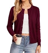 BTFBM Cardigan Sweaters for Women Lightweight Sweater Button Down Casual Knit Shrugs Tops Fall Fa...