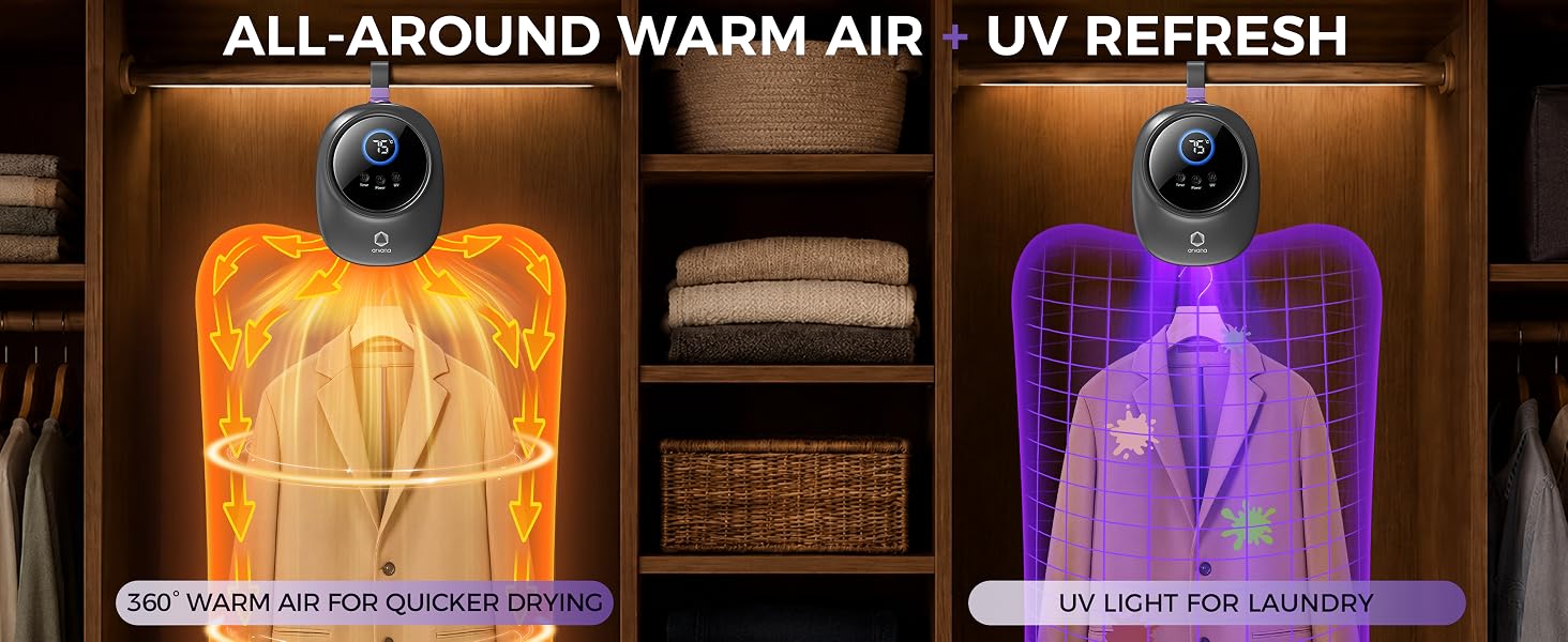 warm air & UV web