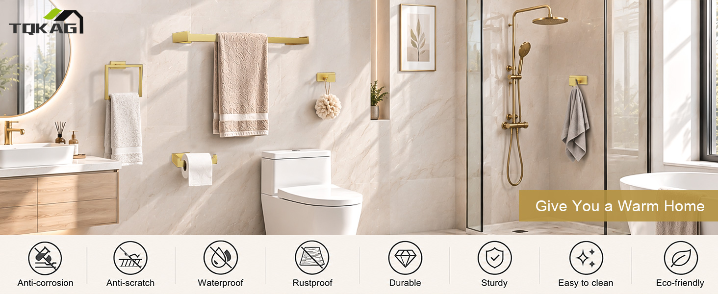 10 Pieces Bathroom Hardware Accessories Set