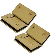 AatrixQuayn 135 Degree Glass Shower Door Hinges Heavy Duty Solid Brass, Shower Door Hardware Repl...