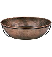 OUISJYER 13" Solar Bird Bath with LED Fountain, 1.4 Gal Metal Birdbath | 6.3" Battery Pump, Color...