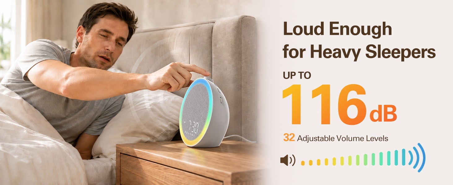 loud alarm clock for heavy sleepers