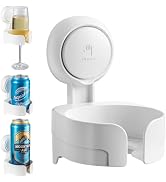 TAILI Suction Cup Wine Glass Holder for Shower, Removable Wall-Mounted Bath Cup Holder for Beer, ...