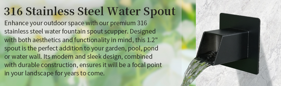 pond fountain spout