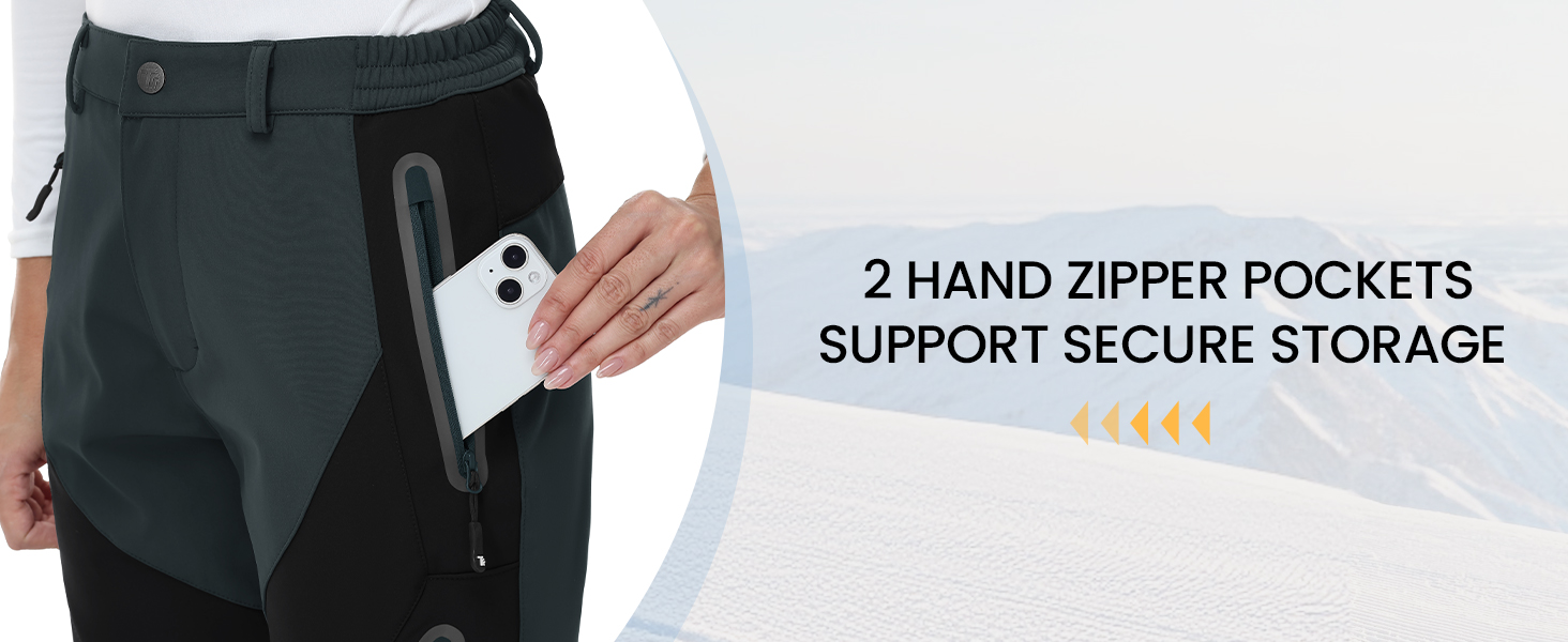 hand zipper pockets