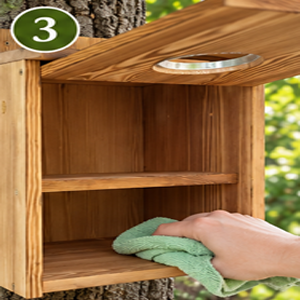 Raise the one-piece front panel upward on the top hinge