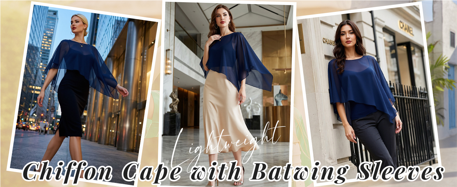 womens capelets shawls and wraps for evening dress chiffon capes wedding cover up