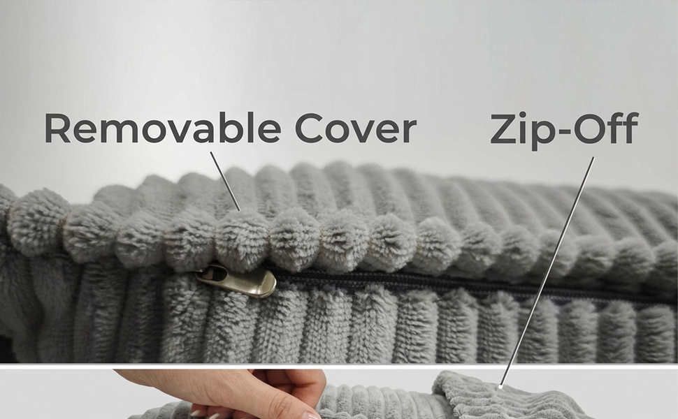Tufted Corduroy Back Support Cushion for Elderly, Recliner Cushions for Back Rest