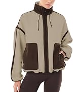 Vimida Womens Sherpa Fleece Zip Up Jacket Casual Outerwear | Stand Collar, Full Zip, Winter Warm ...