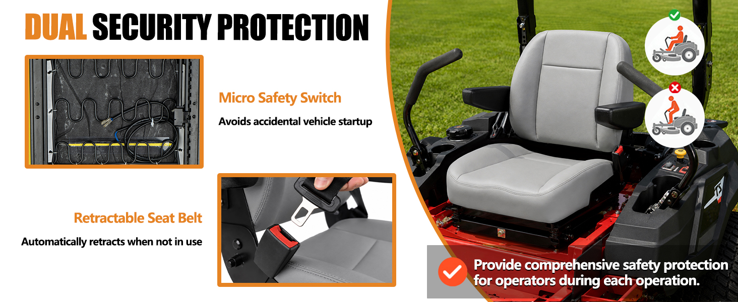 ergonomic tractor seat