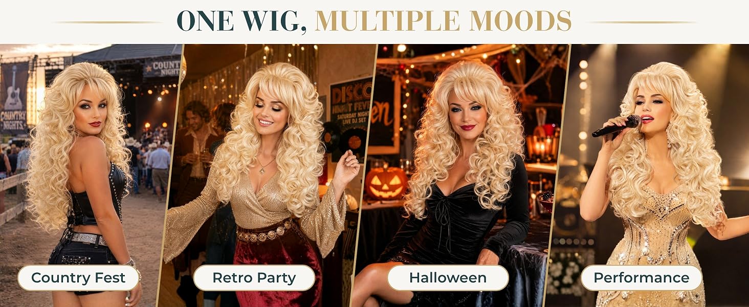 long blonde wig for women