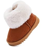 BMCiTYBM Toddler Snow Boots Boys Girls Little Kids Winter Shoes | Warm Faux Fur Lined Outdoor Wat...
