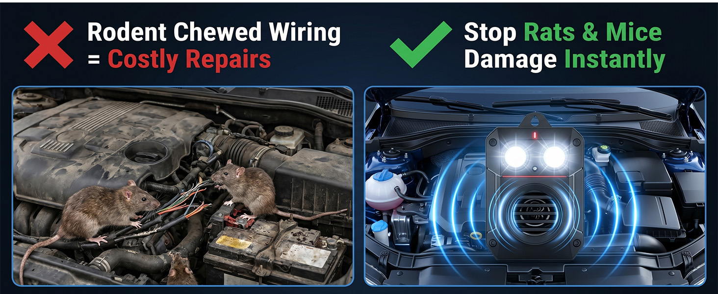 mouse deterrent for cars ultrasonic rodent repellent rat repellent for car