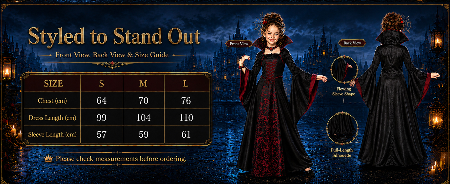 Vampire Costume for Girls