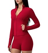 AVGO Workout Jackets for Woman Zip Up Athletic Tops Gym Running Jacket | Raglan Long Sleeve,Snatc...