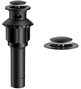 FORIOUS Matte Black Bathroom Faucets 3 Hole 2 Cross Handles Vintage RV Bathroom Sink Faucet, Anit...