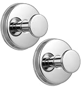 Fenas Large Suction Cup Hooks for Shower, Heavy Duty Rust-Resistant No-Drill Towel & Robe Hooks f...