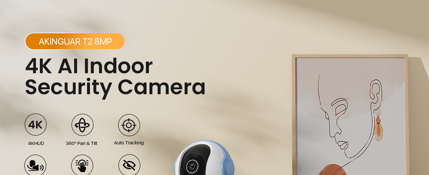 4K Al Indoor Security Camera