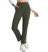 baleaf Women's Fleece Lined Pants 25" Petite Winter Thermal Travel Pants | Ankle Length, Soft War...