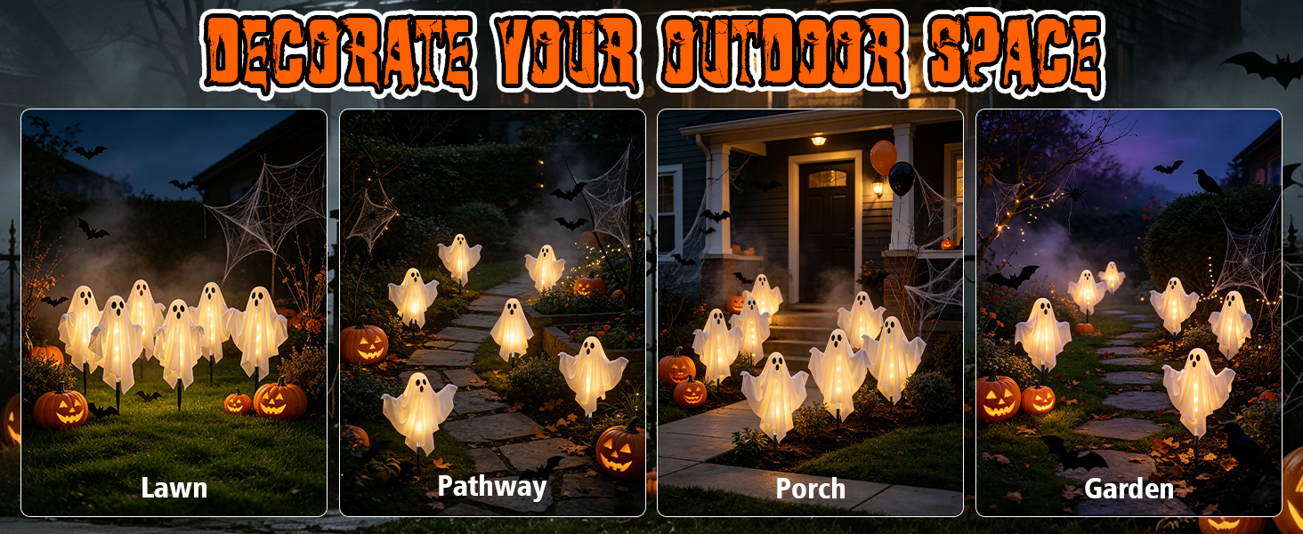 SOLAR HALLOEEN DECORATONS OUTDOOR