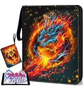 1008 Card Binder 9 Pocket, 3-Ring Trading Card Binder with 56 Page Removable Sleeves, High Storag...