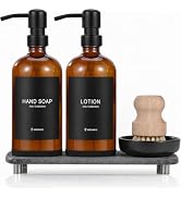 Shampoo and Conditioner Dispenser Wall Mounted - No Drill Shower Soap Dispenser 3 Chamber - 16.9 ...
