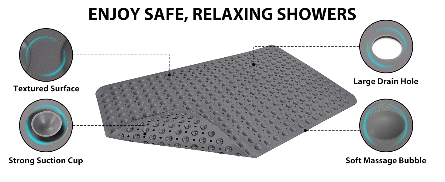 shower floor mat non slip