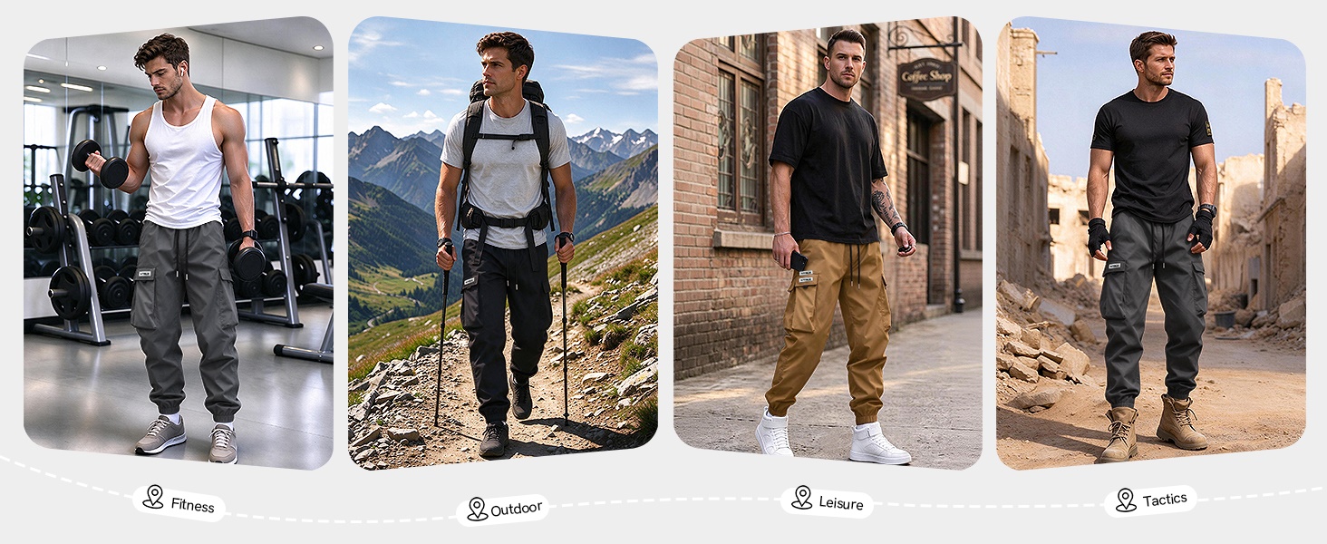 black cargo pants