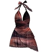 SOLY HUX Women's Sundress Smock Cami Mini Dress Sleeveless Swing A Line Short Dresses Casual Cute...