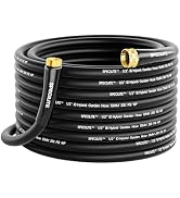 SPECILITE 5/8'' Heavy Duty Rubber Garden Hose 50FT, 1200psi Burst, 300psi Working, Hot/Cold Water...