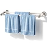 AatrixQuayn 18" SUS304 Double Towel Bar,Chrome Wall Mount Towel Rack | Heavy‑duty build|mirror‑ch...