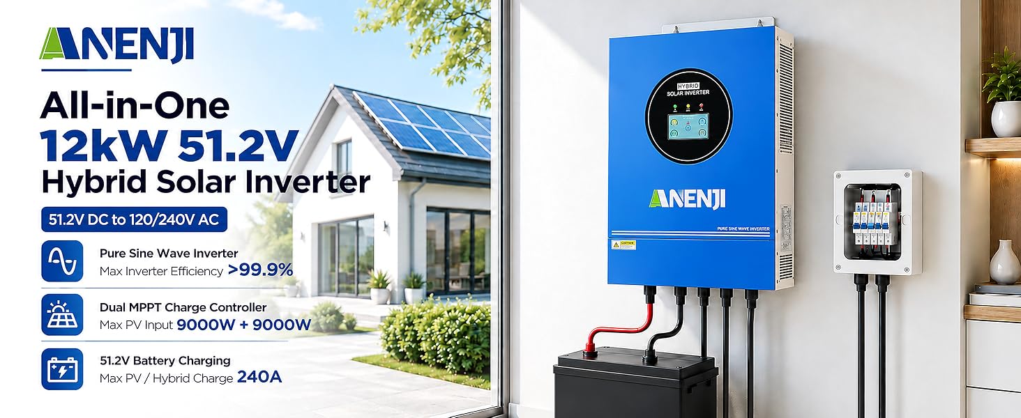 12000W Hybrid Solar Inverter 48V