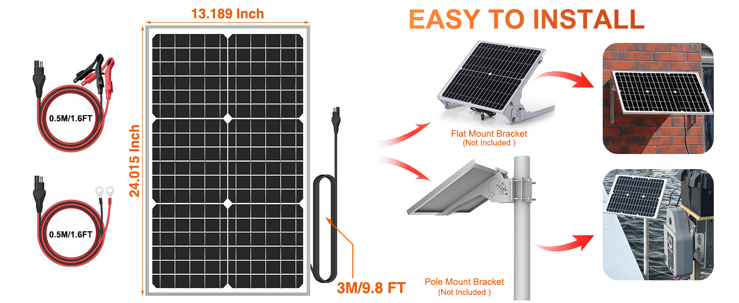 SOLAR PANEL POLE WALL MOUNTING BRACKETS