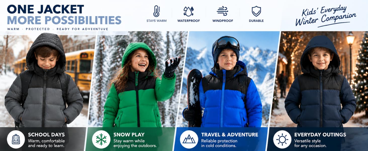 kids winter coats