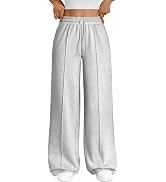 Trendy Queen Womens Wide Leg Fleece Lined Sweatpants | Winter Lounge Travel Pants Fall Fashion Ou...