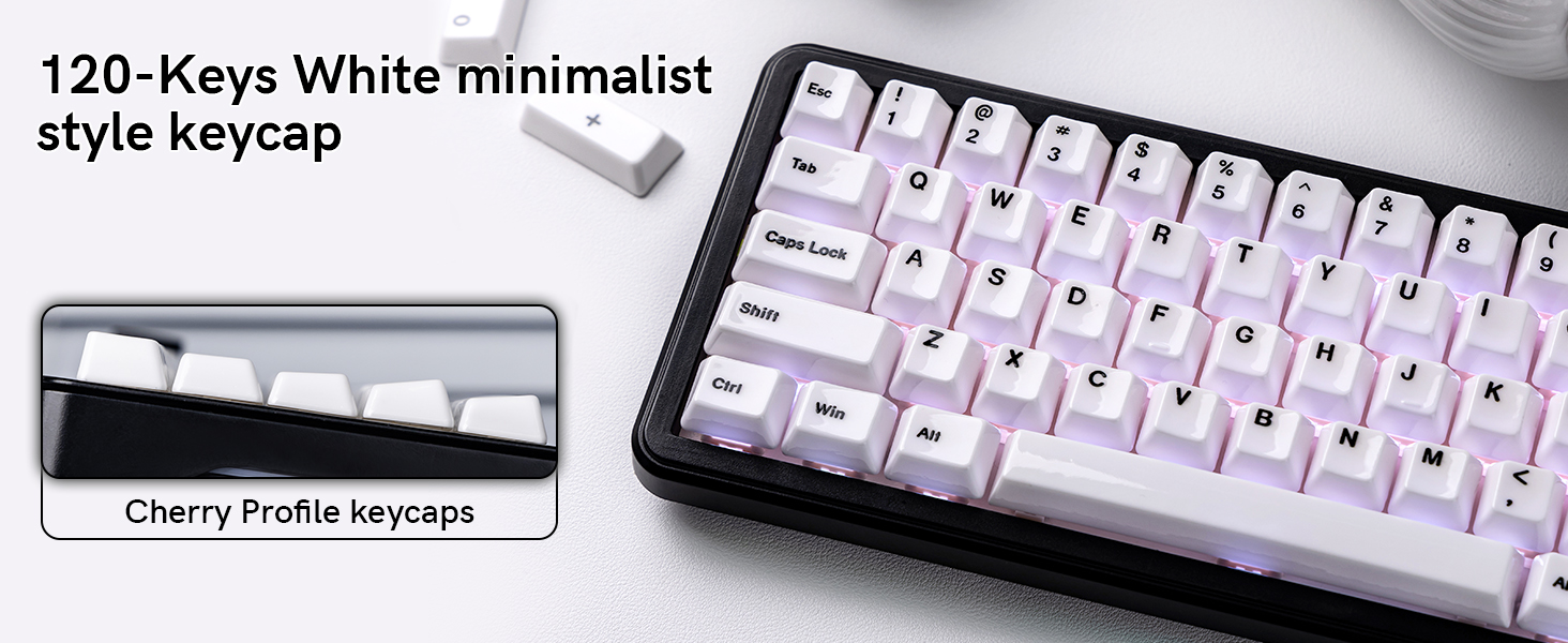 Real Ceramic Keycaps Set, Cherry Profile Keyboard keycaps
