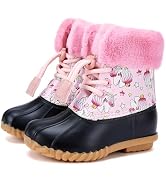 BMCiTYBM Toddler Snow Boots Boys Girls Little Kids Winter Shoes | Warm Faux Fur Lined Outdoor Wat...