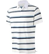VANLYTK Polo Shirts Striped Cotton Golf Shirts