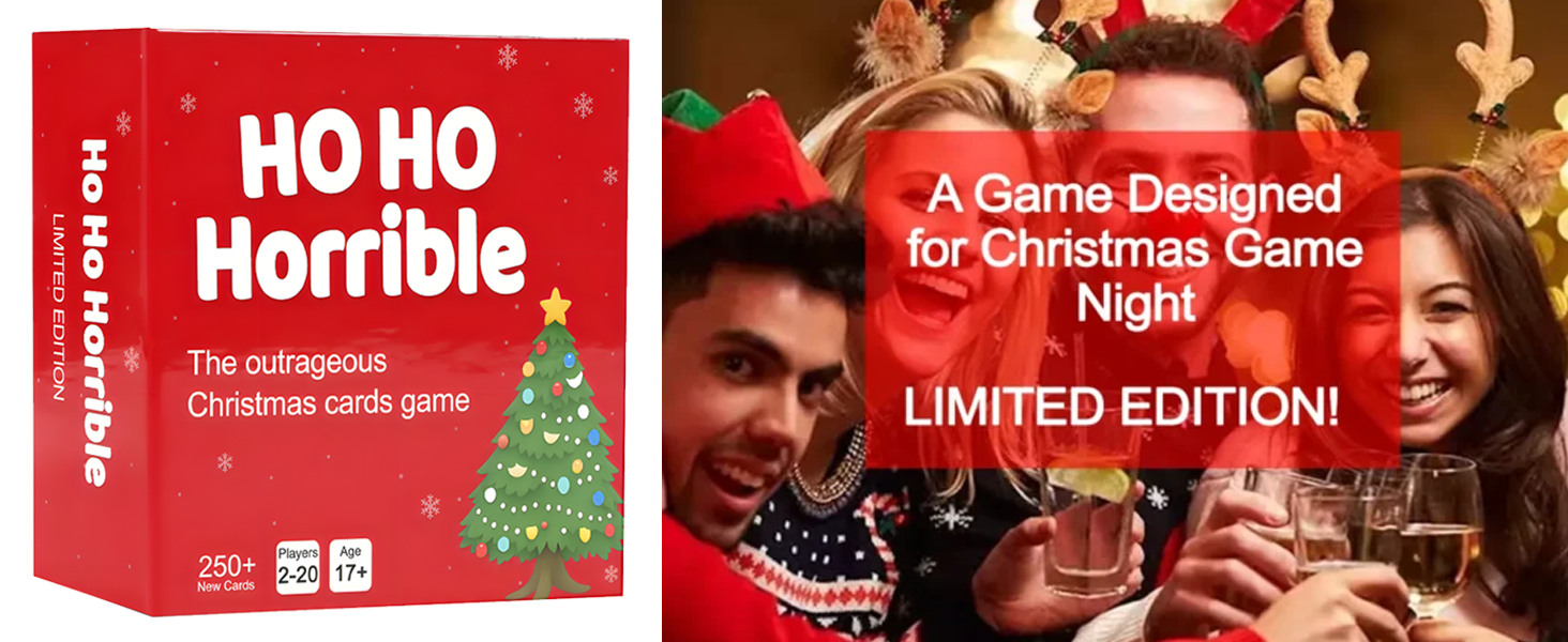 2026 limited edition announcement for an adult Christmas party card game
