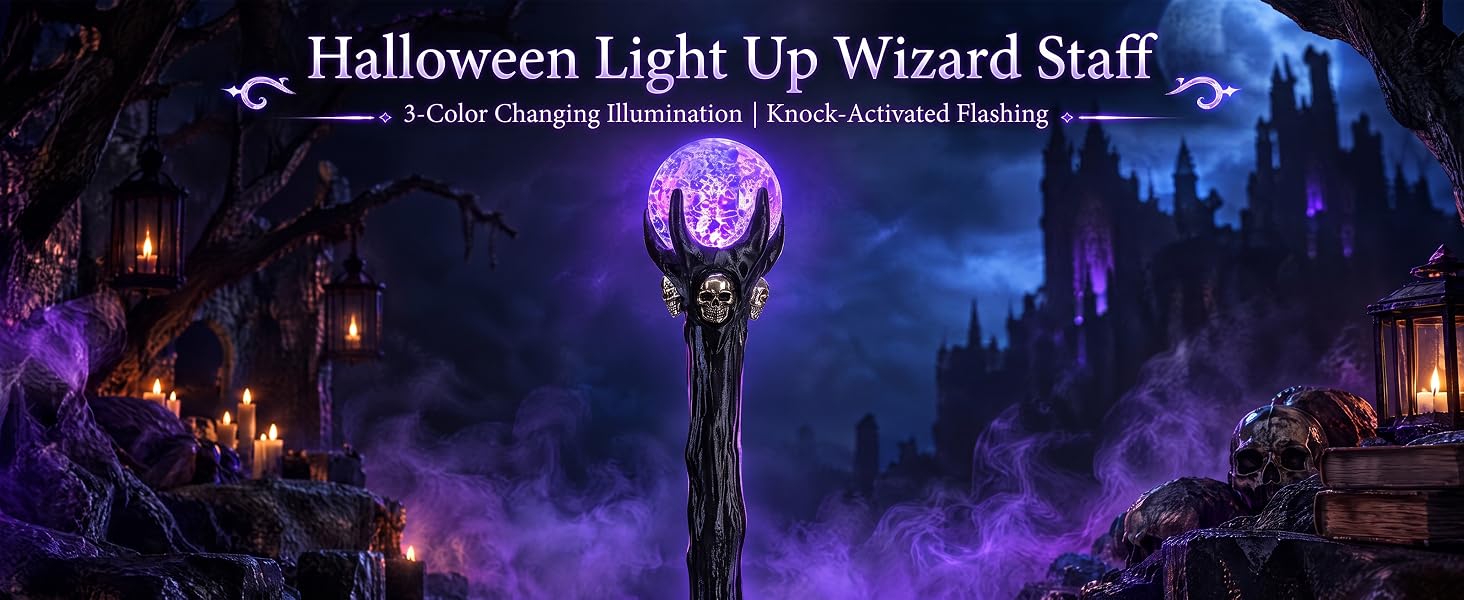Light Up Wizard Staff