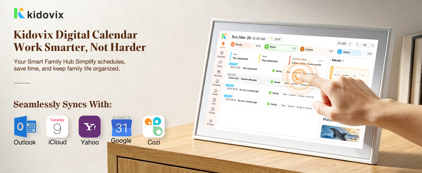 wall calendar family dra gon touch digital calendar sky light calendar picture frames chore chart