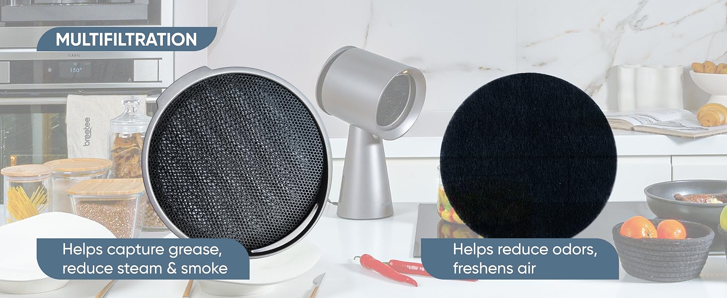 Breetee Portable Range Hood_multifiltration