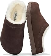 Project Cloud 100% Genuine Leather Fuzzy Kids Slippers - Clogs for Kids | Genuine Shearling Fall ...