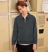 IIMMER Boys Winter Cable Knit Sweater Quarter Zip Cute Turtleneck Pullover | Size 4-14Y, Easy On ...