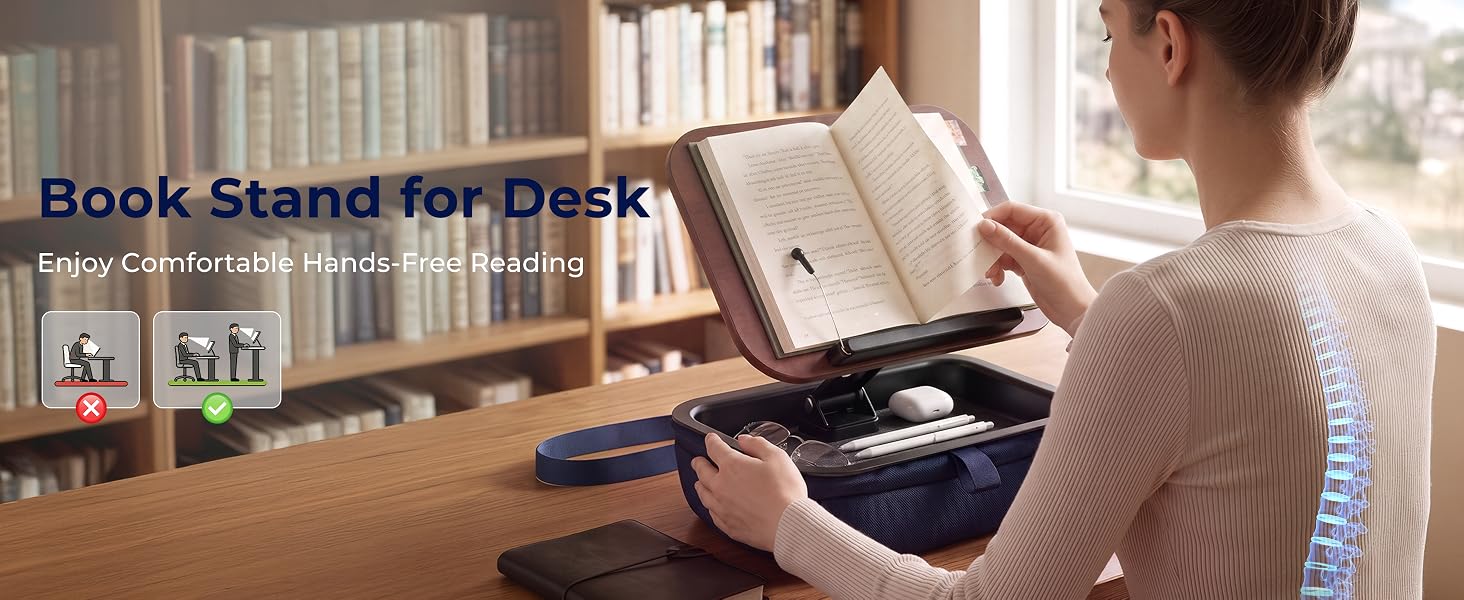 book pillow stand
