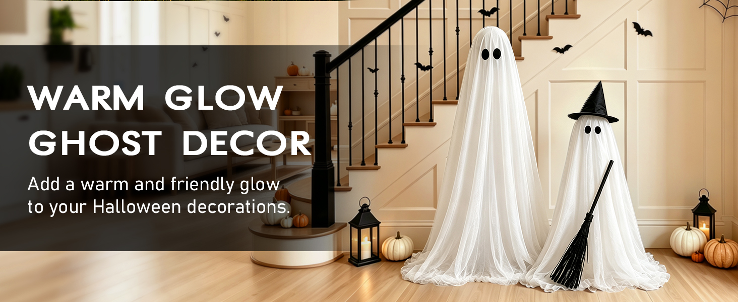 Spooky Ghost Halloween Decor Indoor