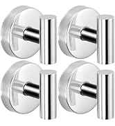 Fenas Suction Cup Hooks for Shower - Bathroom Reusable Hooks for Towels, Robes & Loofah - No-Dril...