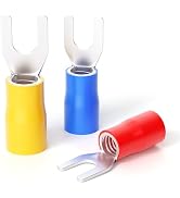 300 Pcs 22-16 16-14 12-10 AWG Insulated Fork Spade U-Type Wire Connector Electrical Crimp Terminal